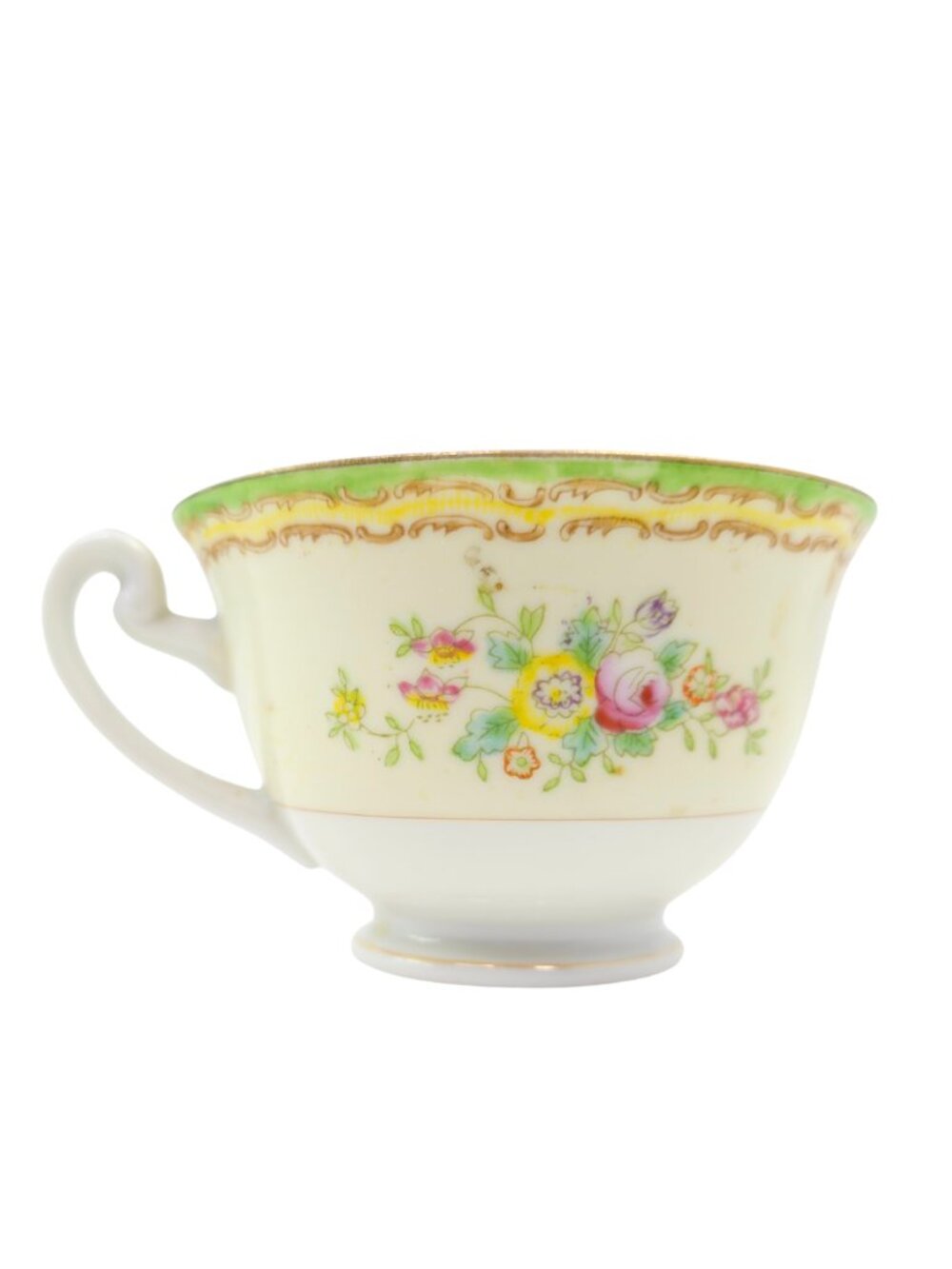 c. 1920s-1930s Sampy Japan "Elaine" Hand Painted Fine China Tea Cup